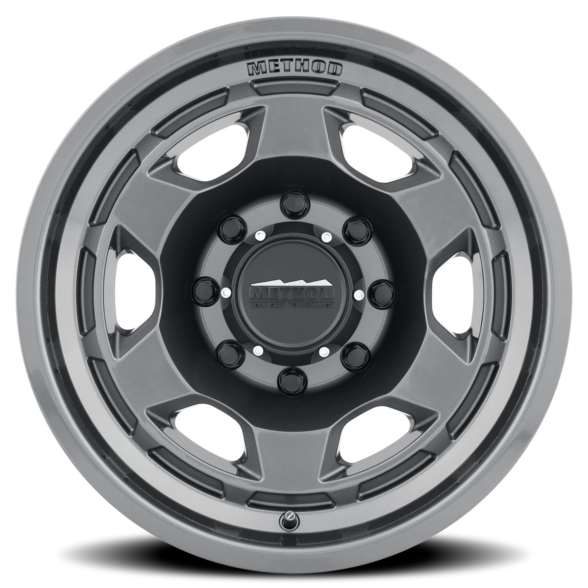 Method Race Wheels Bead Grip MR708 Gloss Titanium 17x9 -38 8x180mm 130.81mm - Wheelwiz