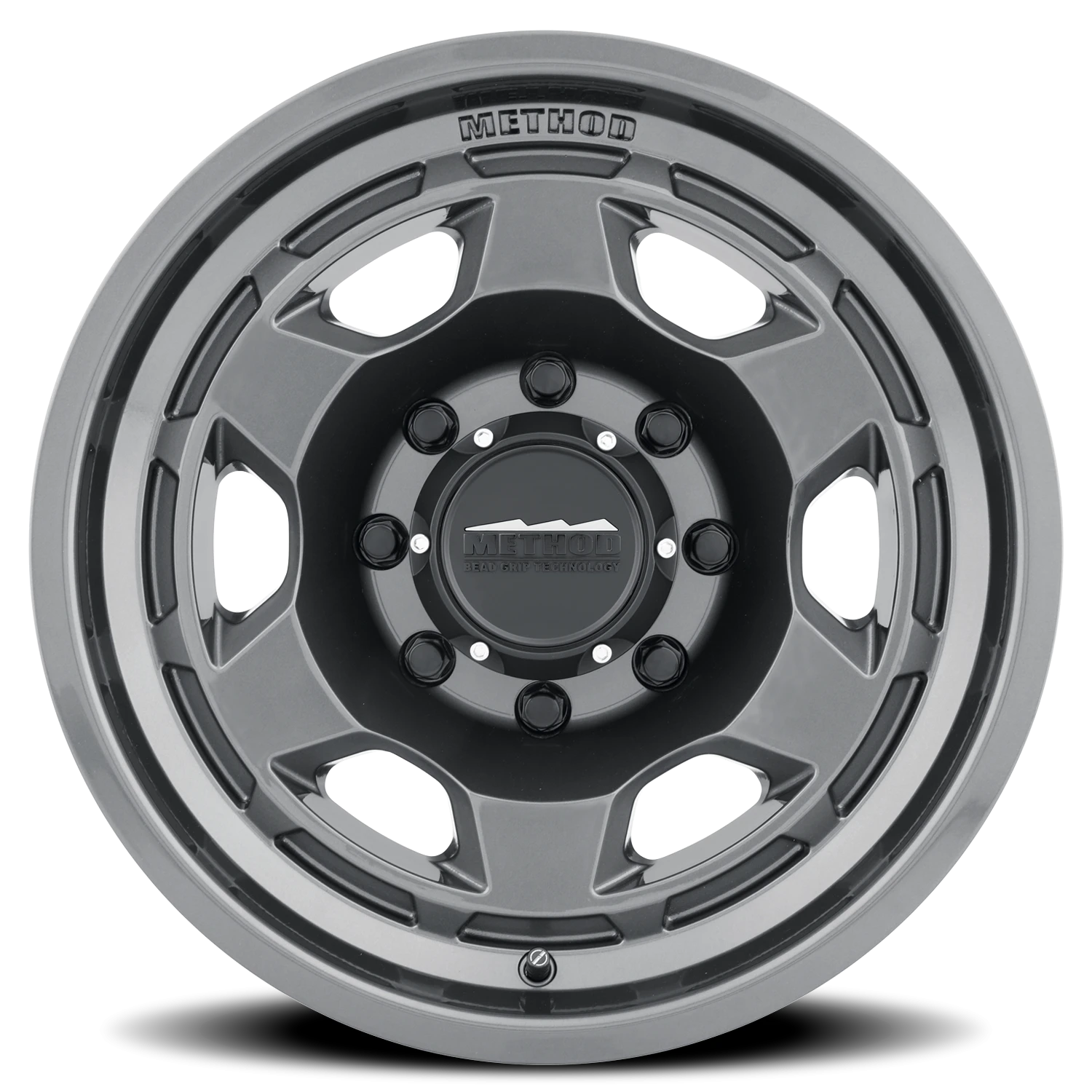 Method Race Wheels Bead Grip MR708 Gloss Titanium 17x8.5 0 8x165.1mm 130.81mm - Wheelwiz