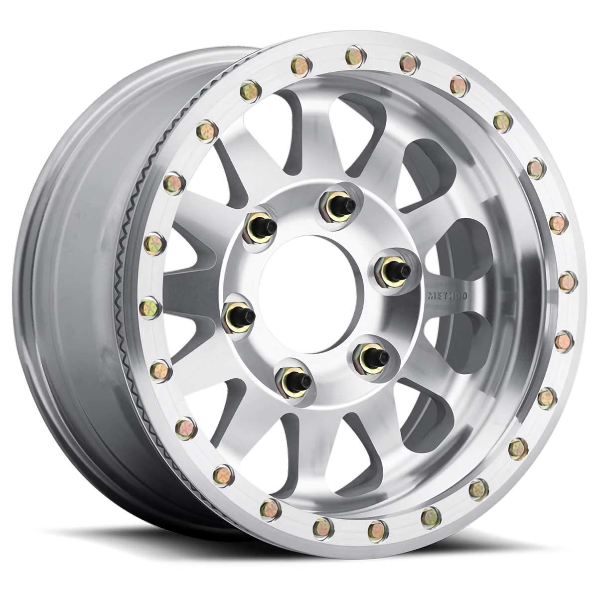 Method Race Wheels Beadlock MR101 Raw Machined 17x9 -12 6x139.7mm 108mm