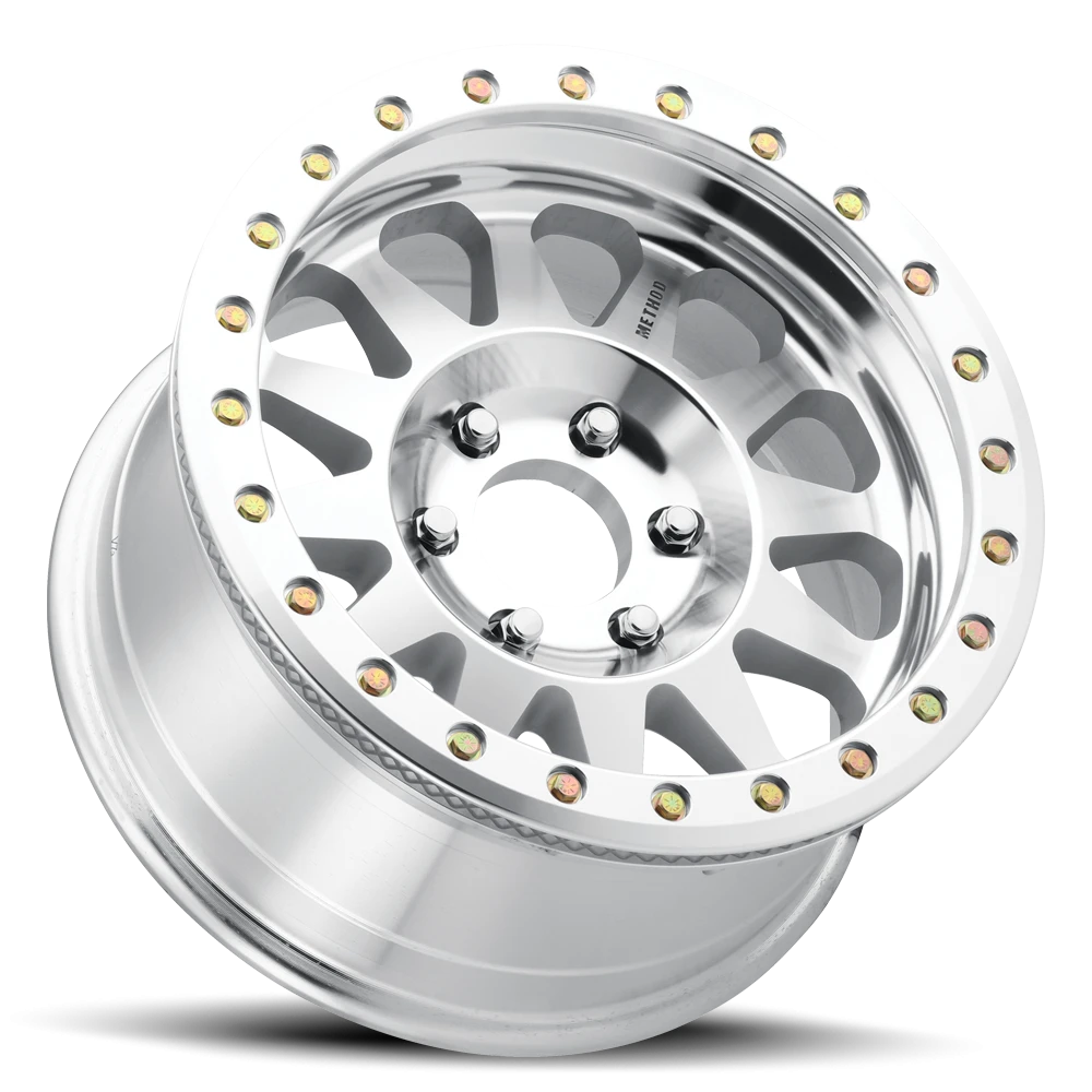 Method Race Wheels Beadlock MR101 Raw Machined 17x9 -12 6x139.7mm 108mm