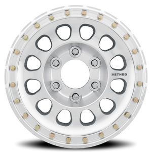 Method Race Wheels Beadlock MR103 Raw Machined 17x9 -12 5x139.7mm 108mm - Wheelwiz