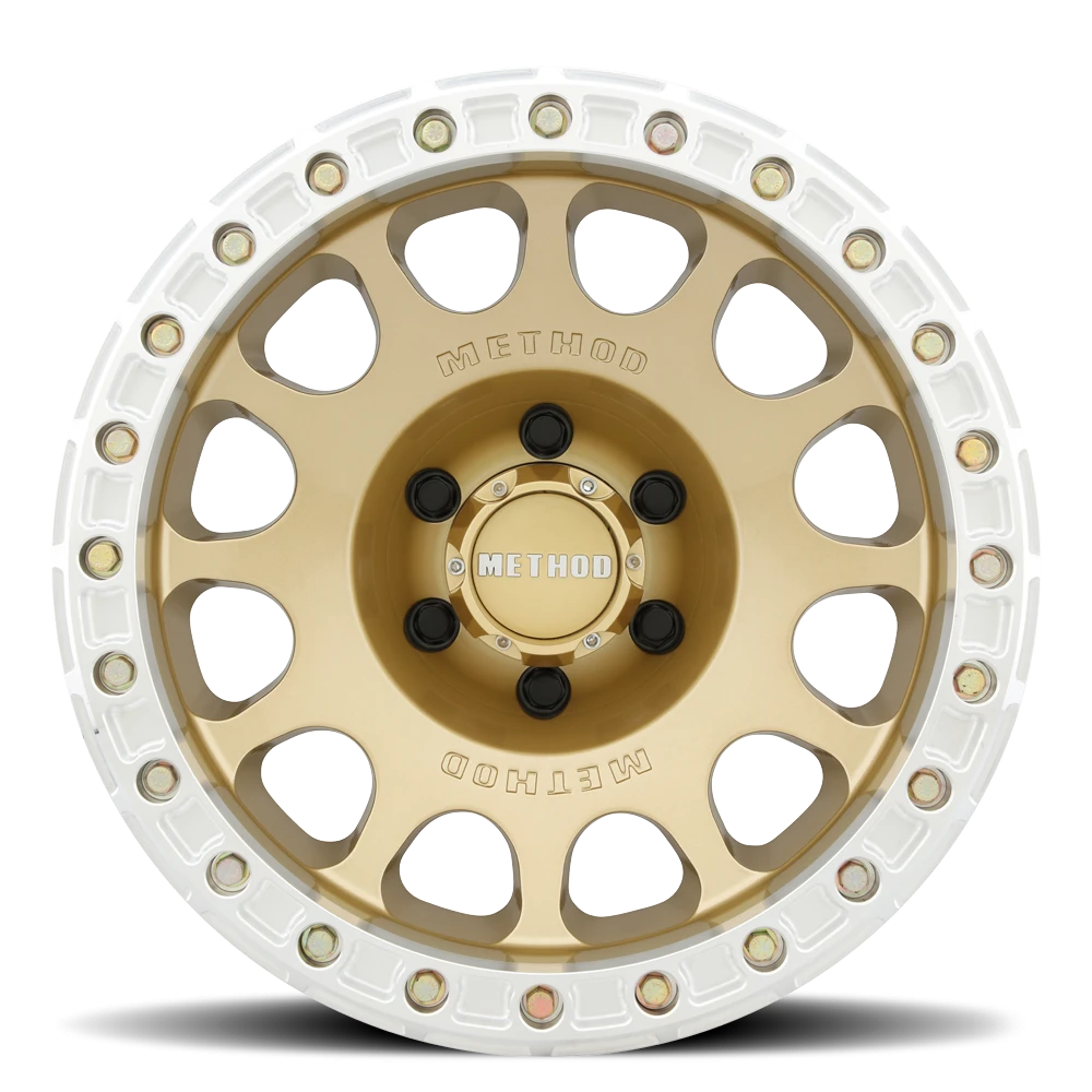 Method Race Wheels Beadlock MR105 Gold 17x9 -38 6x139.7mm 108mm