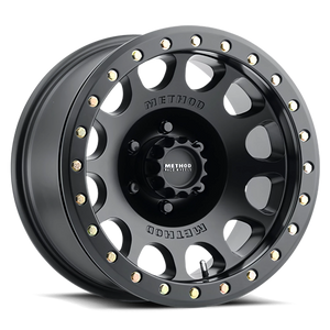 Method Race Wheels Beadlock MR105 Matte Black 17x9 -38 6x139.7mm 108mm