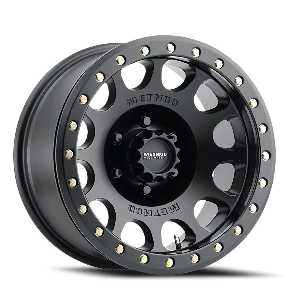 Method Race Wheels Beadlock MR105 Matte Black 17x9 -38 8x165.1mm 130.81mm - Wheelwiz