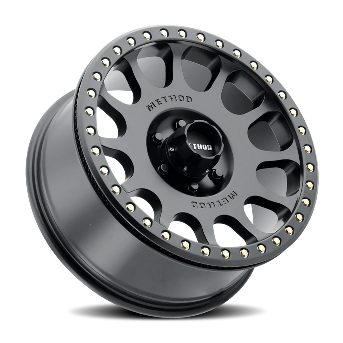 Method Race Wheels Beadlock MR105 Matte Black 17x9 -38 8x165.1mm 130.81mm - Wheelwiz