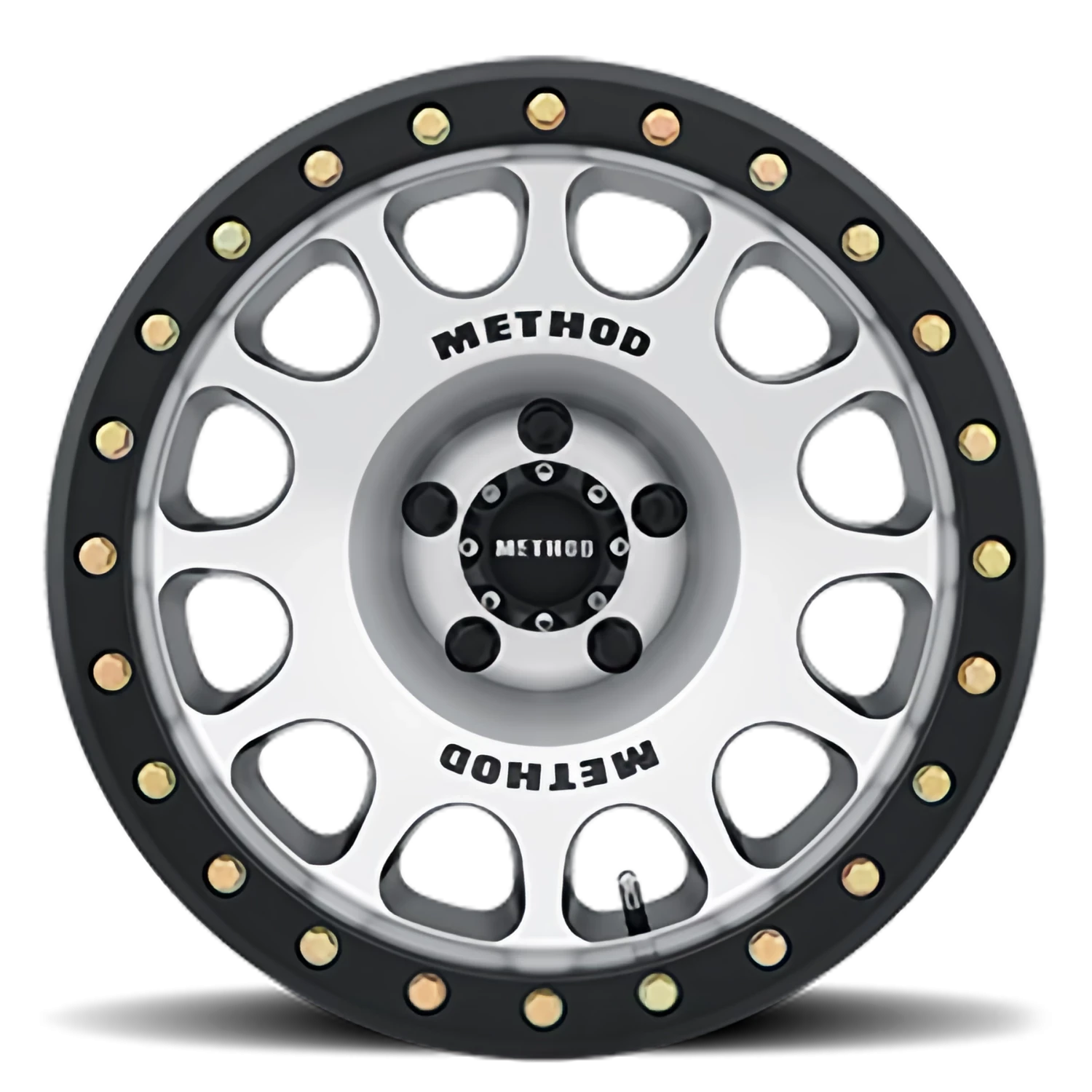 Method Race Wheels Beadlock MR105 Matte Black W/ Machined Face 17x9 -38 5x127mm 71.5mm