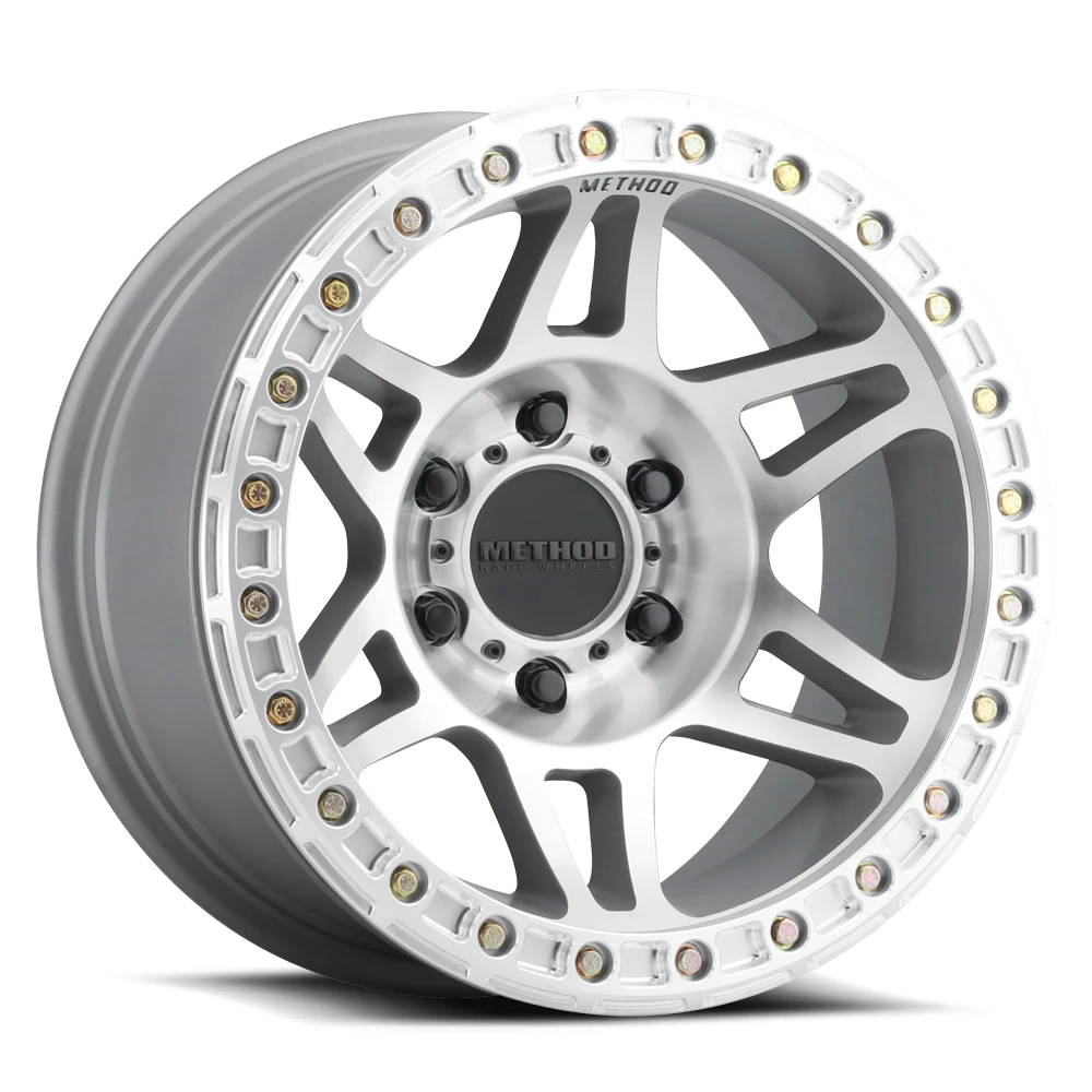 Method Race Wheels Beadlock MR106 Machined W/ Clear Coat 17x9 -44 5x127mm 71.5mm