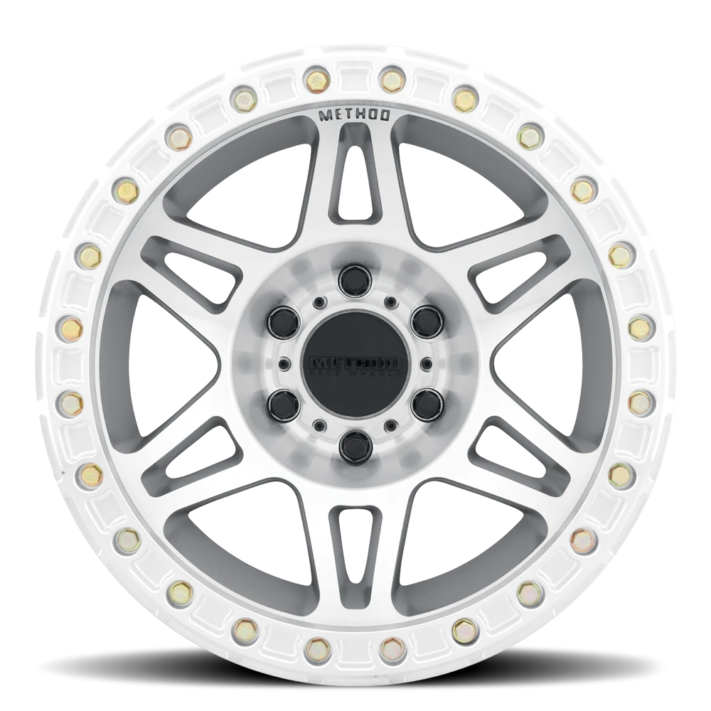 Method Race Wheels Beadlock MR106 Machined W/ Clear Coat 17x9 -44 5x127mm 71.5mm