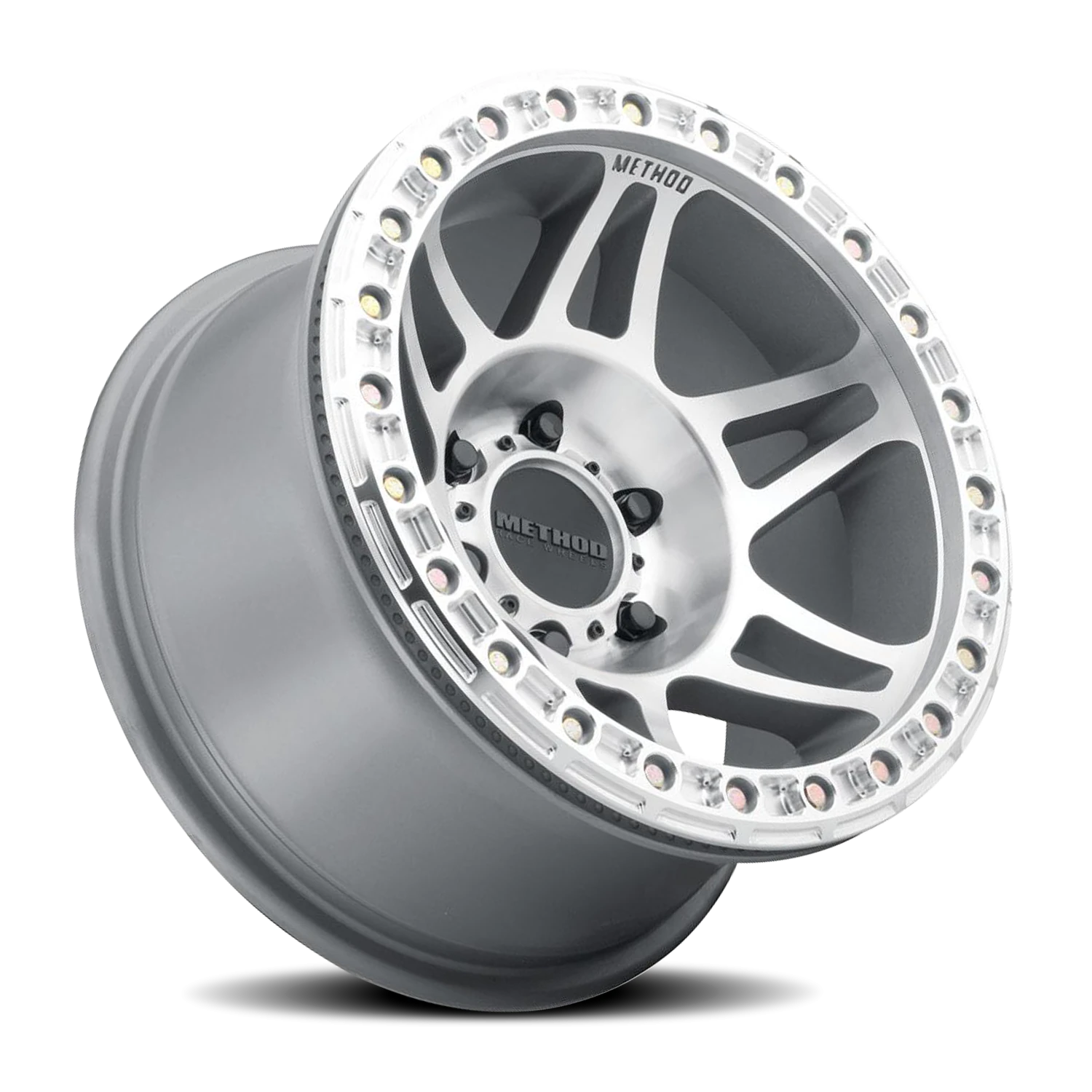 Method Race Wheels Beadlock MR106 Machined W/ Clear Coat 17x9 -44 6x139.7mm 108mm