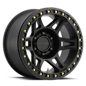 Method Race Wheels Beadlock MR106 Matte Black 17x9 -44 5x127mm 71.5mm - Wheelwiz