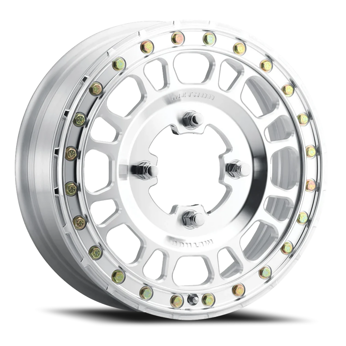 Method Race Wheels MR412 Beadlock UTV Machined Raw Machined 15x5 +43 5x114.3mm 78mm