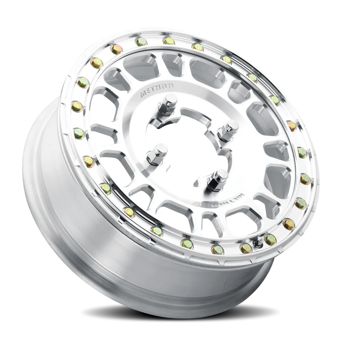 Method Race Wheels MR412 Beadlock UTV Machined Raw Machined 15x5 +43 5x114.3mm 78mm