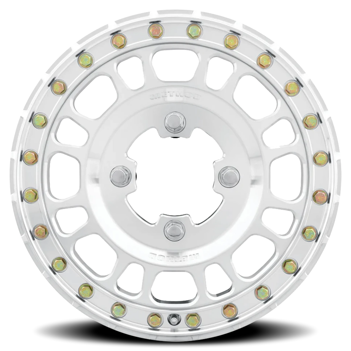 Method Race Wheels MR412 Beadlock UTV Machined Raw Machined 15x5 +43 5x114.3mm 78mm