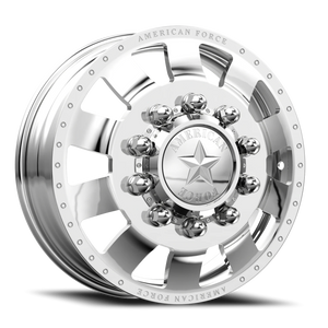 American Force 23 Bolt DRW Polished 22.5x8.25 +169 8x200mm 142mm - Wheelwiz