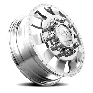 American Force 23 Bolt DRW Polished 22.5x8.25 +169 8x200mm 142mm - Wheelwiz