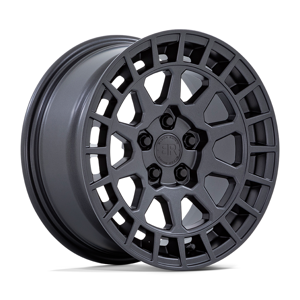 Black Rhino BOXER Gun Black 17x8.5 +12 5x114.3mm 76.1mm - Wheelwiz