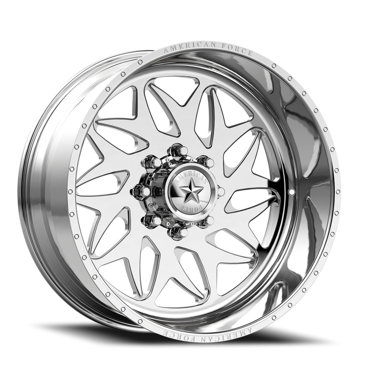 American Force N06 Brave SS Polished 24x12 -40 6x135mm 87mm - Wheelwiz