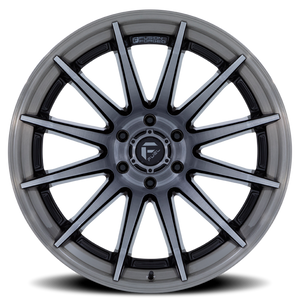 Fuel Offroad FC403 BURN Gloss Black With Brushed Gray Tint Face & Lip 22x10 -18 5x127mm 71.5mm