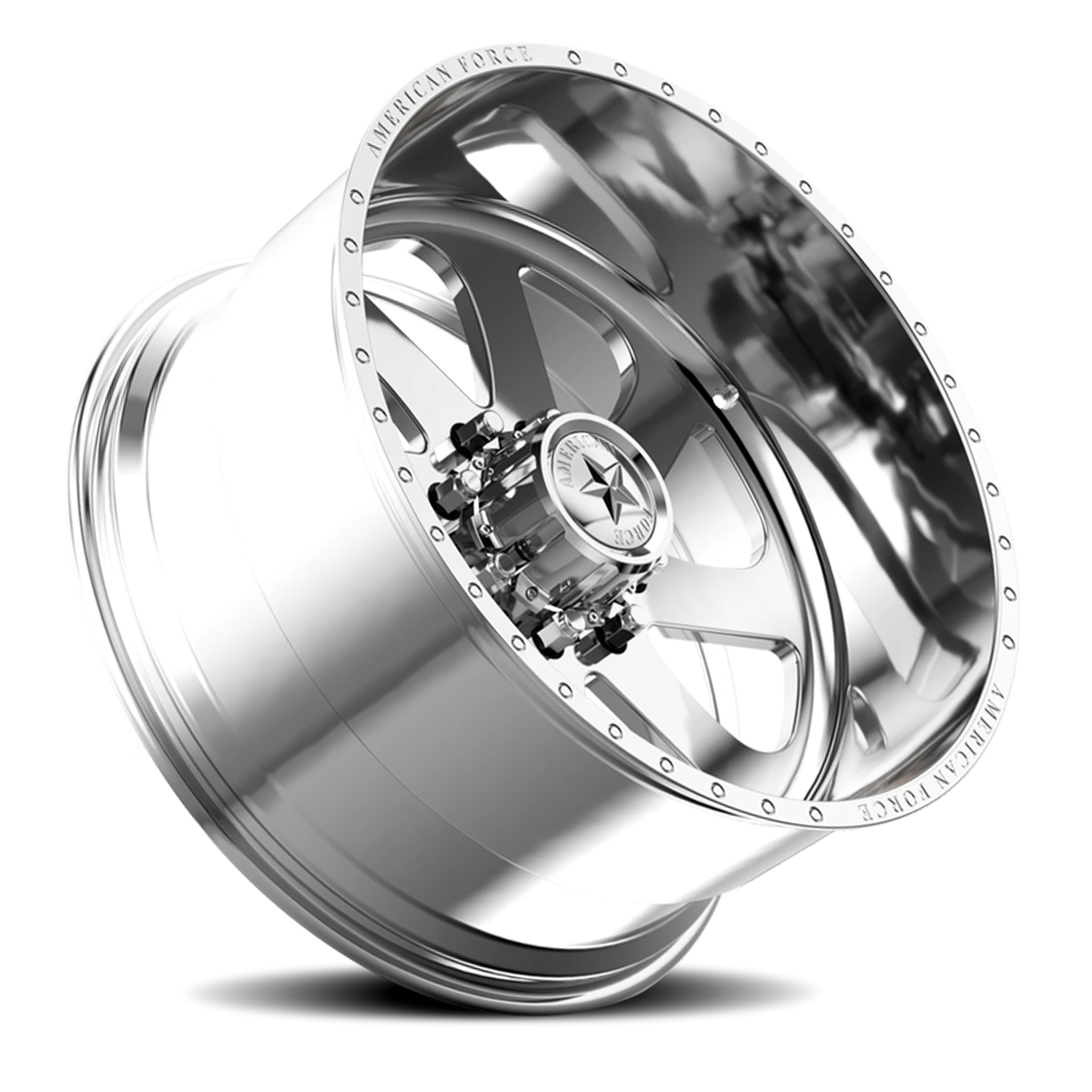 American Force 75 Burnout SS Polished 22x16 -101 5x139.7mm 108mm - Wheelwiz
