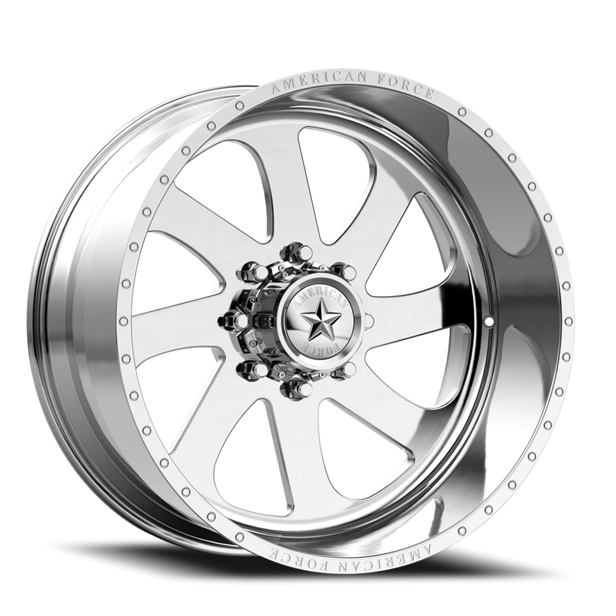 American Force 75 Burnout SS Polished 22x16 -101 6x139.7mm 78.1mm - Wheelwiz