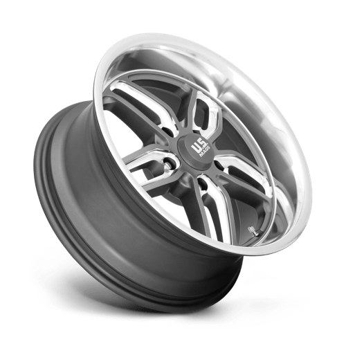 US MAG U129 CTEN Matte Gun Metal Milled 18x9.5 +1 5x127mm 78.1mm - Wheelwiz