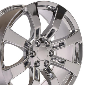 OE Wheels Replica CA82 Chrome 22x9.0 +31 6x139.7mm 78.1mm