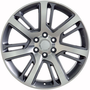 OE Wheels Replica CA88 Gunmetal Machined 22x9.0 +31 6x139.7mm 78.1mm