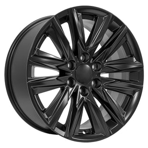 OE Wheels Replica CA91 Satin Black 20x9.0 +28 6x139.7mm 78.1mm