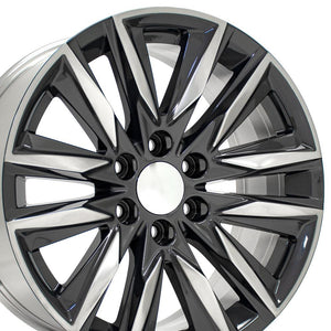 OE Wheels Replica CA91 Gunmetal with Polished Face 20x9.0 +28 6x139.7mm 78.1mm