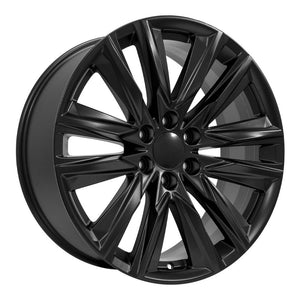 OE Wheels Replica CA91 Satin Black 22x9.0 +28 6x139.7mm 78.1mm