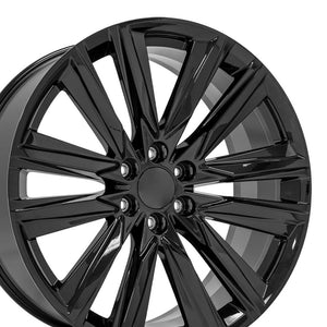 OE Wheels Replica CA91 Gloss Black 24x10.0 +28 6x139.7mm 78.1mm