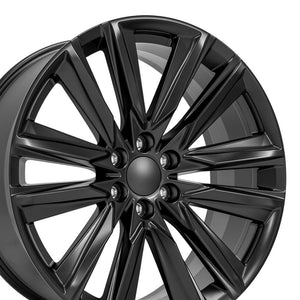 OE Wheels Replica CA91 Satin Black 24x10.0 +28 6x139.7mm 78.1mm