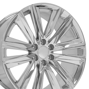 OE Wheels Replica CA91 Chrome 24x10.0 +28 6x139.7mm 78.1mm