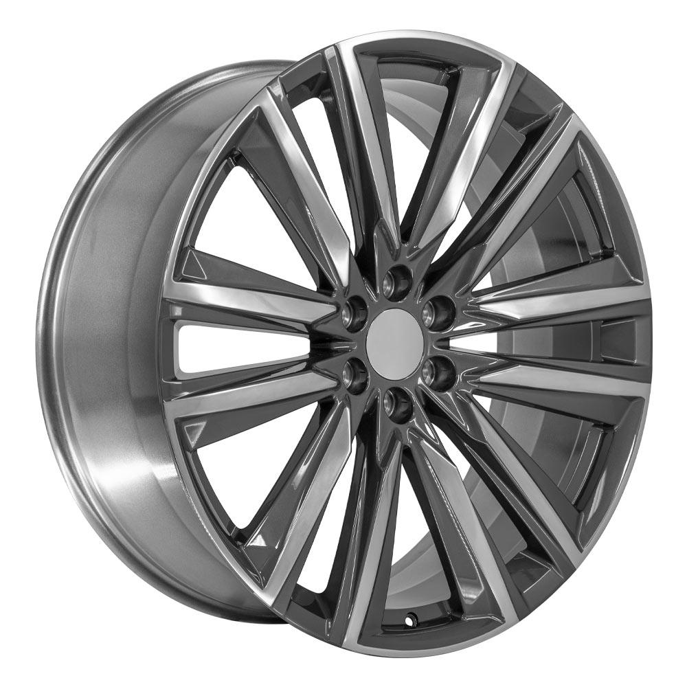 OE Wheels Replica CA91 Gunmetal with Polished Face 26x10.0 +28 6x139.7mm 78.1mm