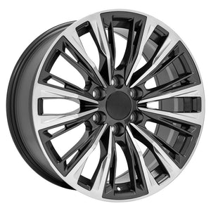 OE Wheels Replica CA93 Gunmetal with Polished Face 20x9.0 +28 6x139.7mm 78.1mm