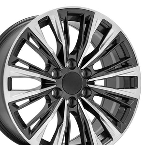 OE Wheels Replica CA93 Gunmetal with Polished Face 20x9.0 +28 6x139.7mm 78.1mm