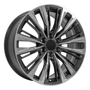 OE Wheels Replica CA93 Gunmetal with Polished Face 22x9.0 +28 6x139.7mm 78.1mm