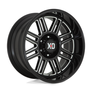 XD Series XD850 CAGE Gloss Black Milled 20x9 00 5x127mm 71.5mm - WheelWiz