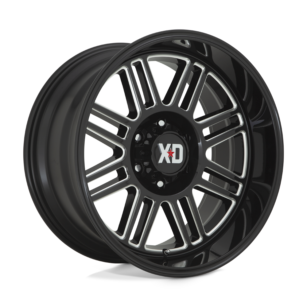 XD Series XD850 CAGE Gloss Black Milled 22x10 -18 6x139.7mm 106.1mm - WheelWiz