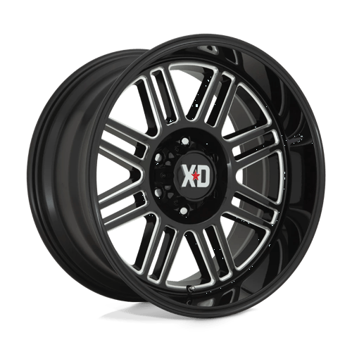 XD Series XD850 CAGE Gloss Black Milled 20x9 +18 8x165.1mm 125.1mm - Wheelwiz