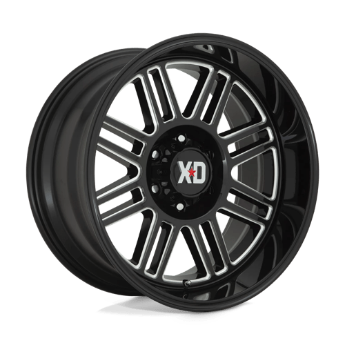 XD Series XD850 CAGE Gloss Black Milled 20x9 +18 8x180mm 124.2mm - Wheelwiz