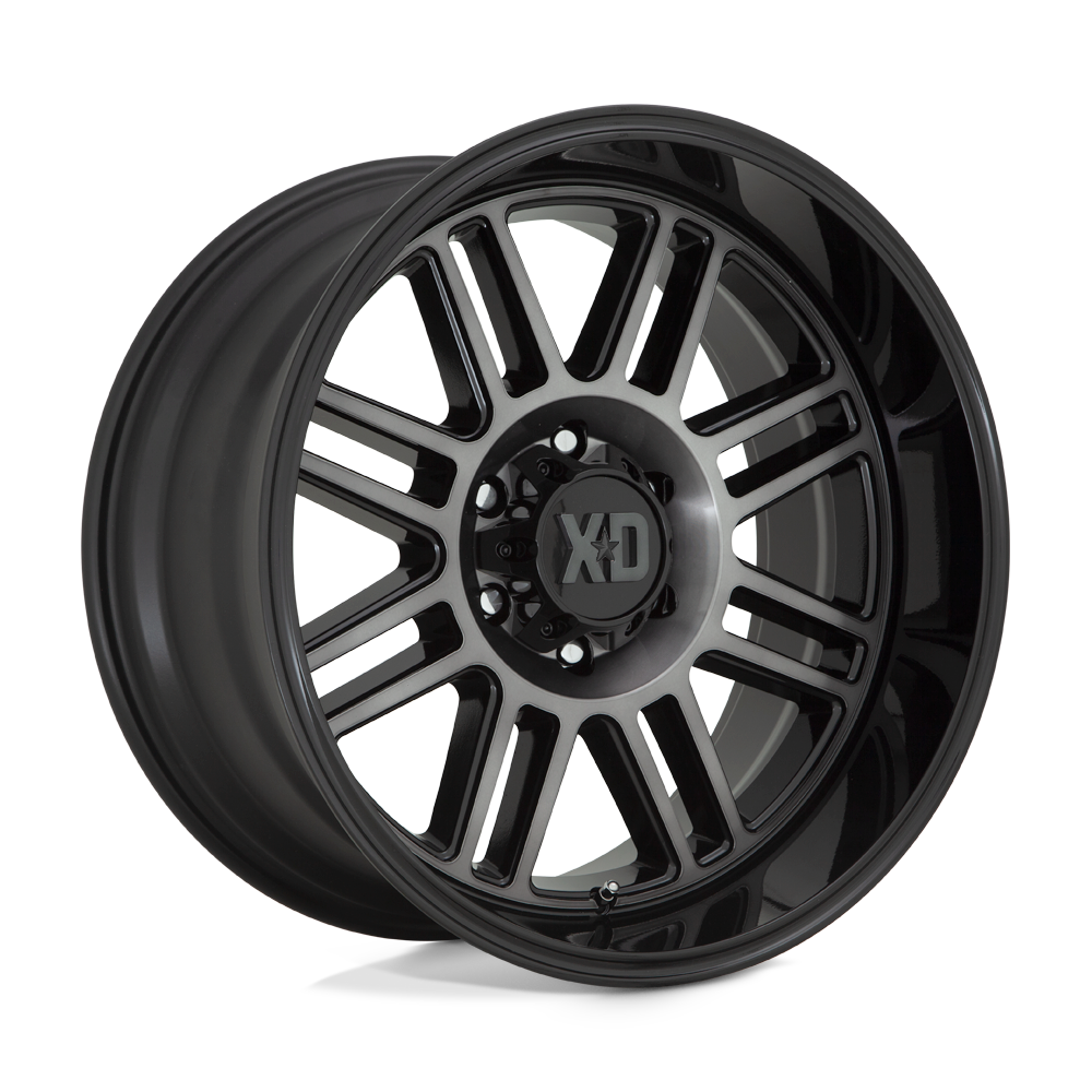 XD Series XD850 CAGE Gloss Black With Gray Tint 20x9 00 8x180mm 124.2mm - WheelWiz