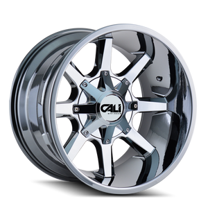 Cali Off-road BUSTED Chrome 22x12 -44 8x165.1|8x170mm 130.8mm