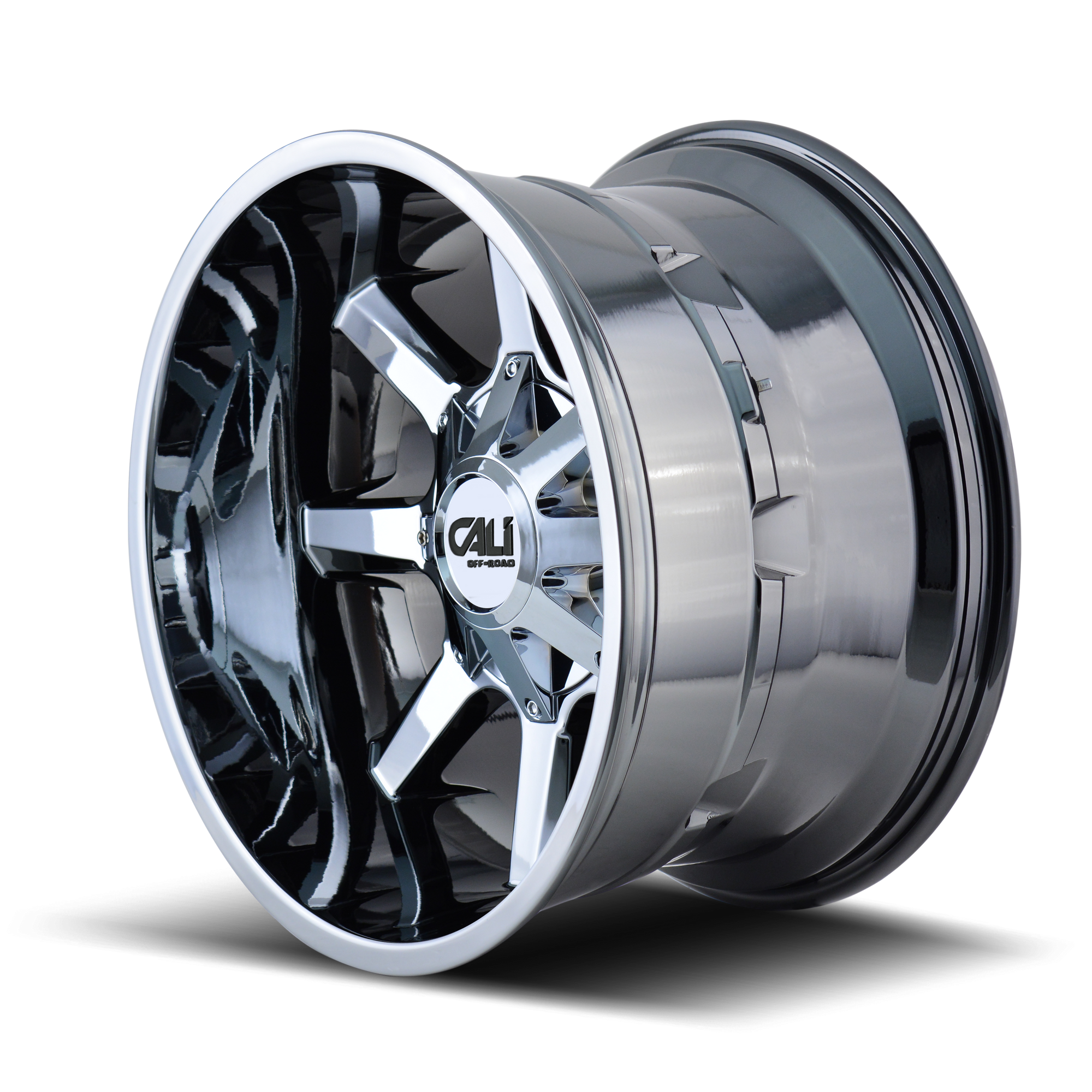 Cali Off-road BUSTED Chrome 22x12 -44 8x165.1|8x170mm 130.8mm - Wheelwiz