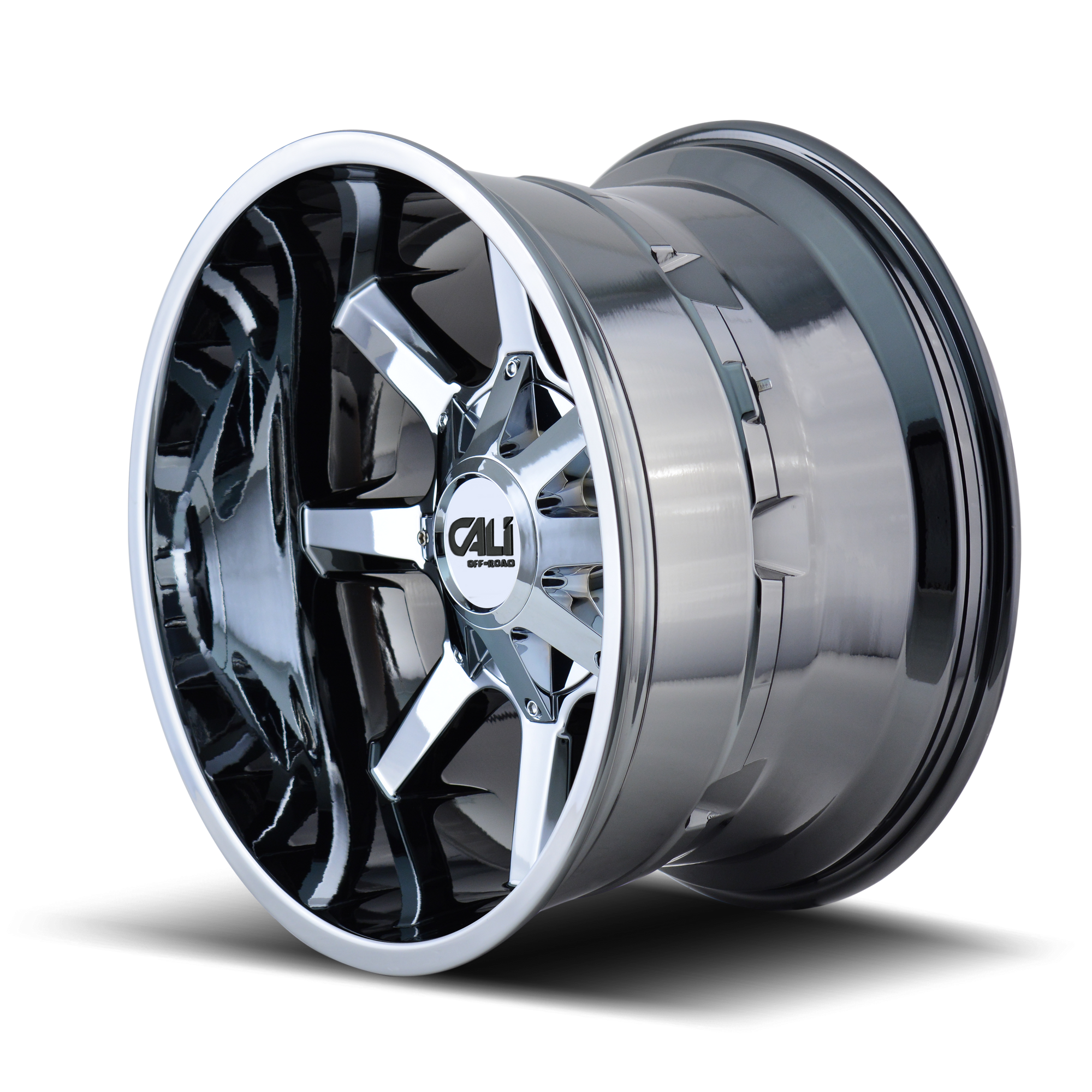 Cali Off-road BUSTED Chrome 20x12 -44 8x165.1|8x170mm 130.8mm
