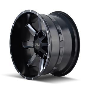 Cali Off-road BUSTED Satin black milled 20x9 +18 8x180mm 124.1mm - Wheelwiz