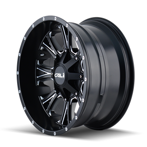 Cali Off-road AMERICANA Satin black milled 20x12 -44 8x165.1|8x170mm 130.8mm - WheelWiz