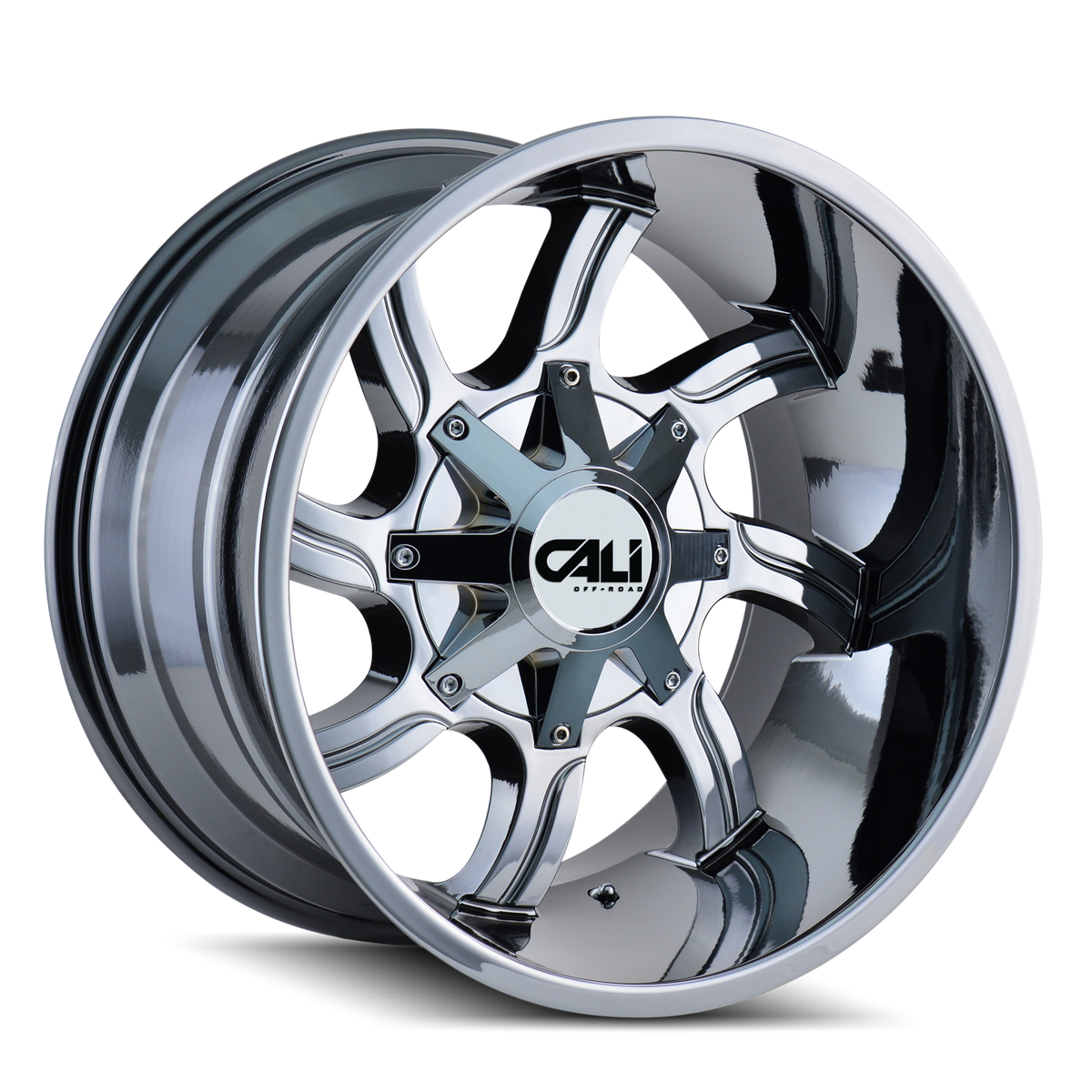 Cali Off-road TWISTED Chrome 20x9 0 6x135|6x139.7mm 106mm - Wheelwiz