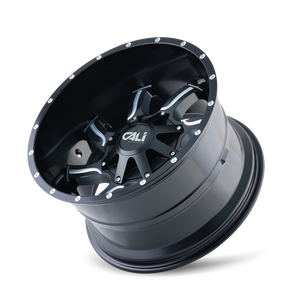 Cali Off-road TWISTED Satin black milled 20x9 0 8x180mm 124.1mm - Wheelwiz