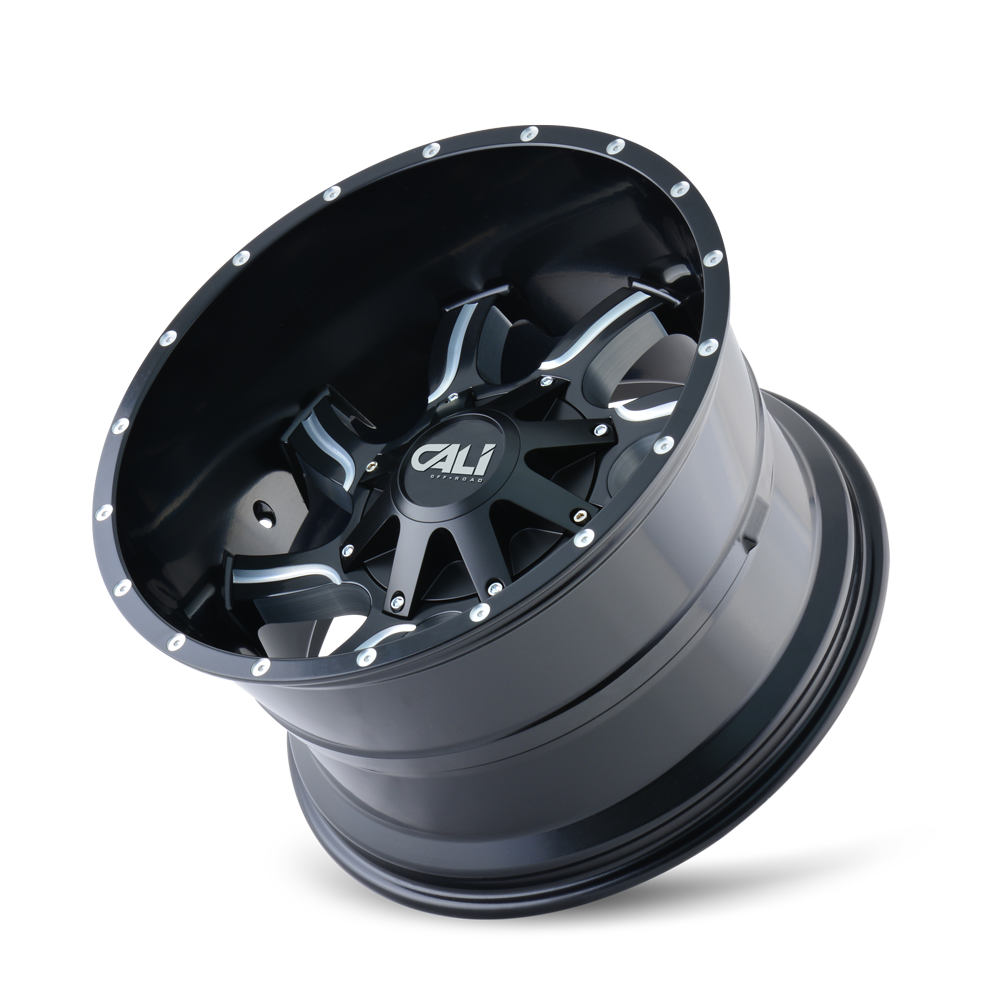 Cali Off-road TWISTED Satin black milled 20x9 0 5x139.7|5x150mm 110mm - Wheelwiz